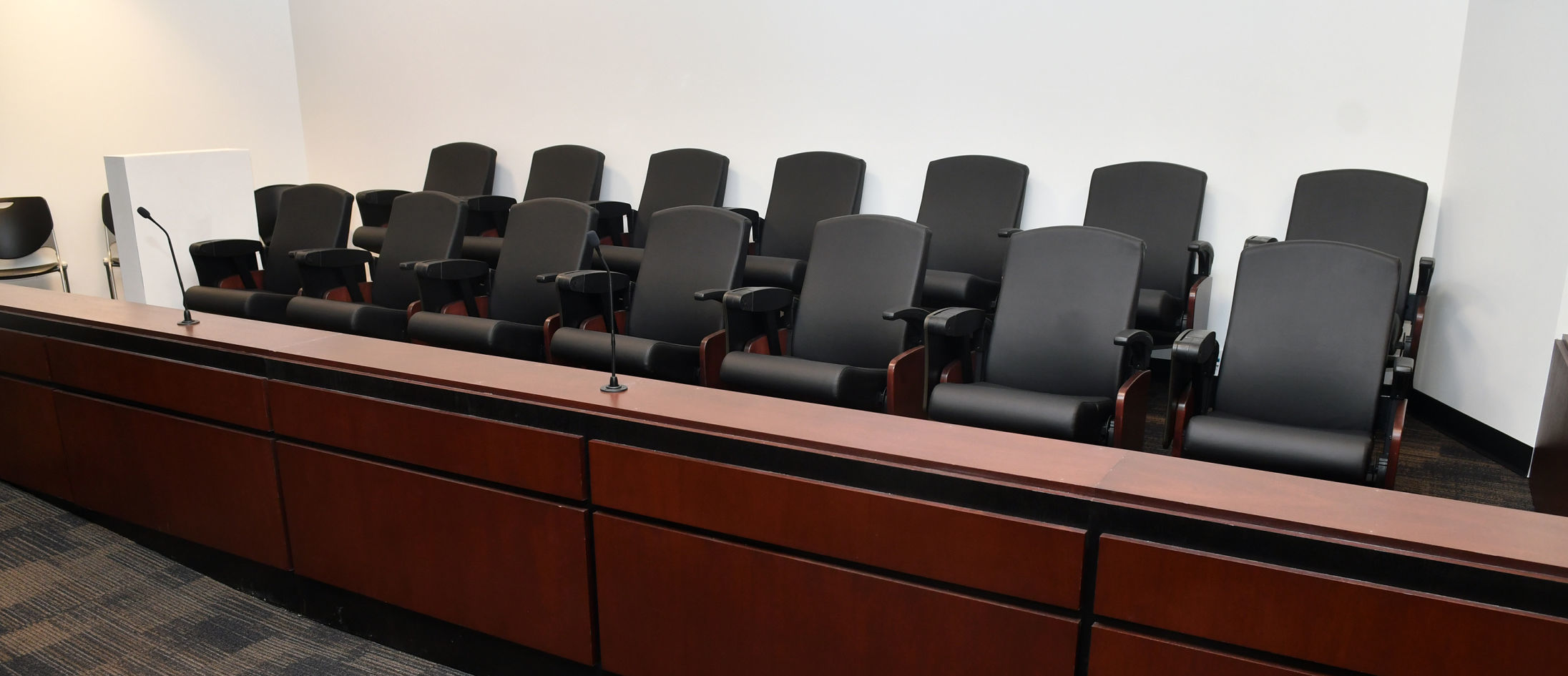 Courtroom at the Rock Island County Justice Center
